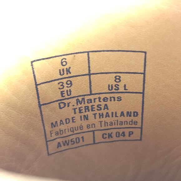 Dr. Martens Women's Teresa US 8 Leather Cherry Red Arcadia Buckle Ankle Boots - Picture 11 of 15